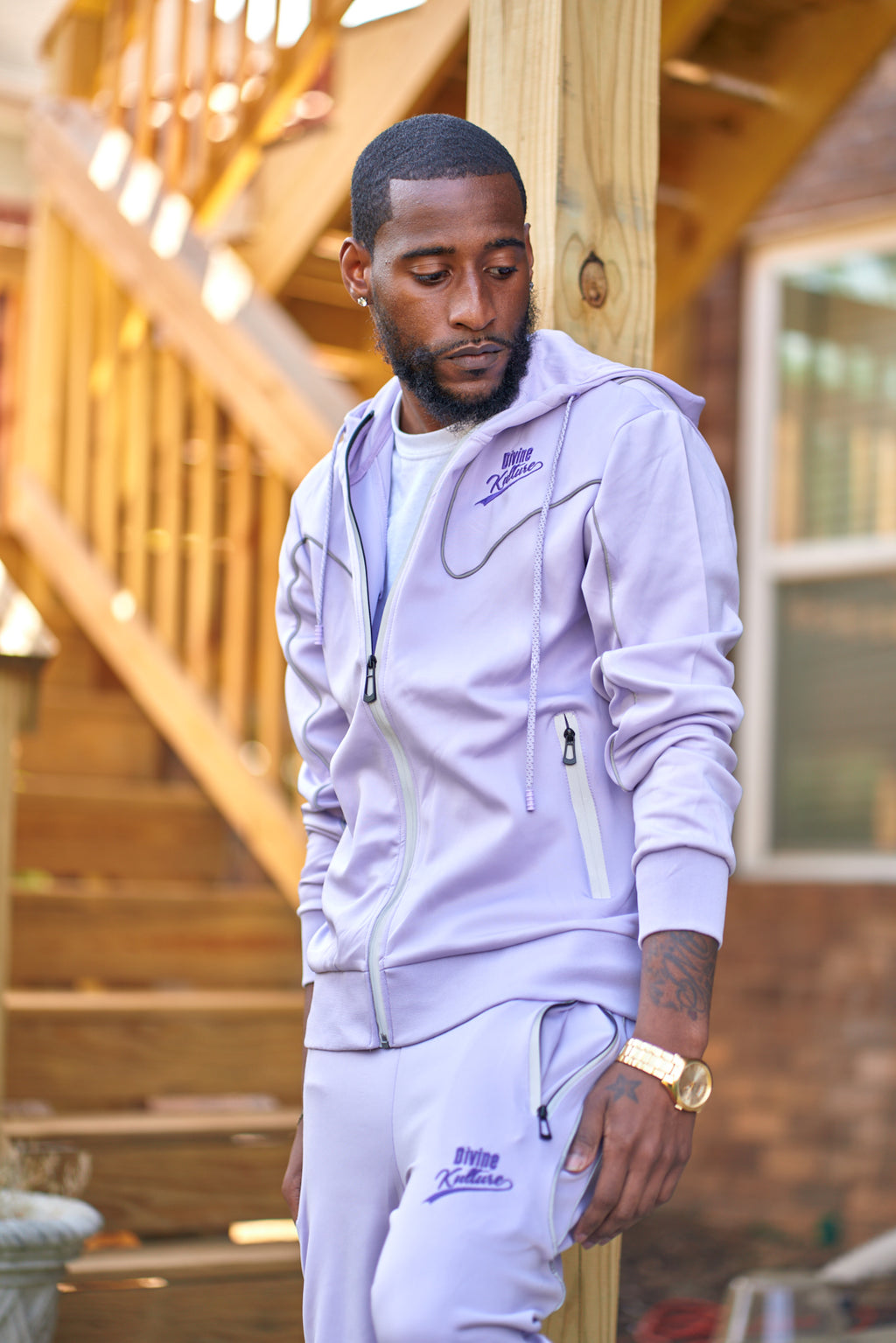 Purple Violet Mens Tracksuit