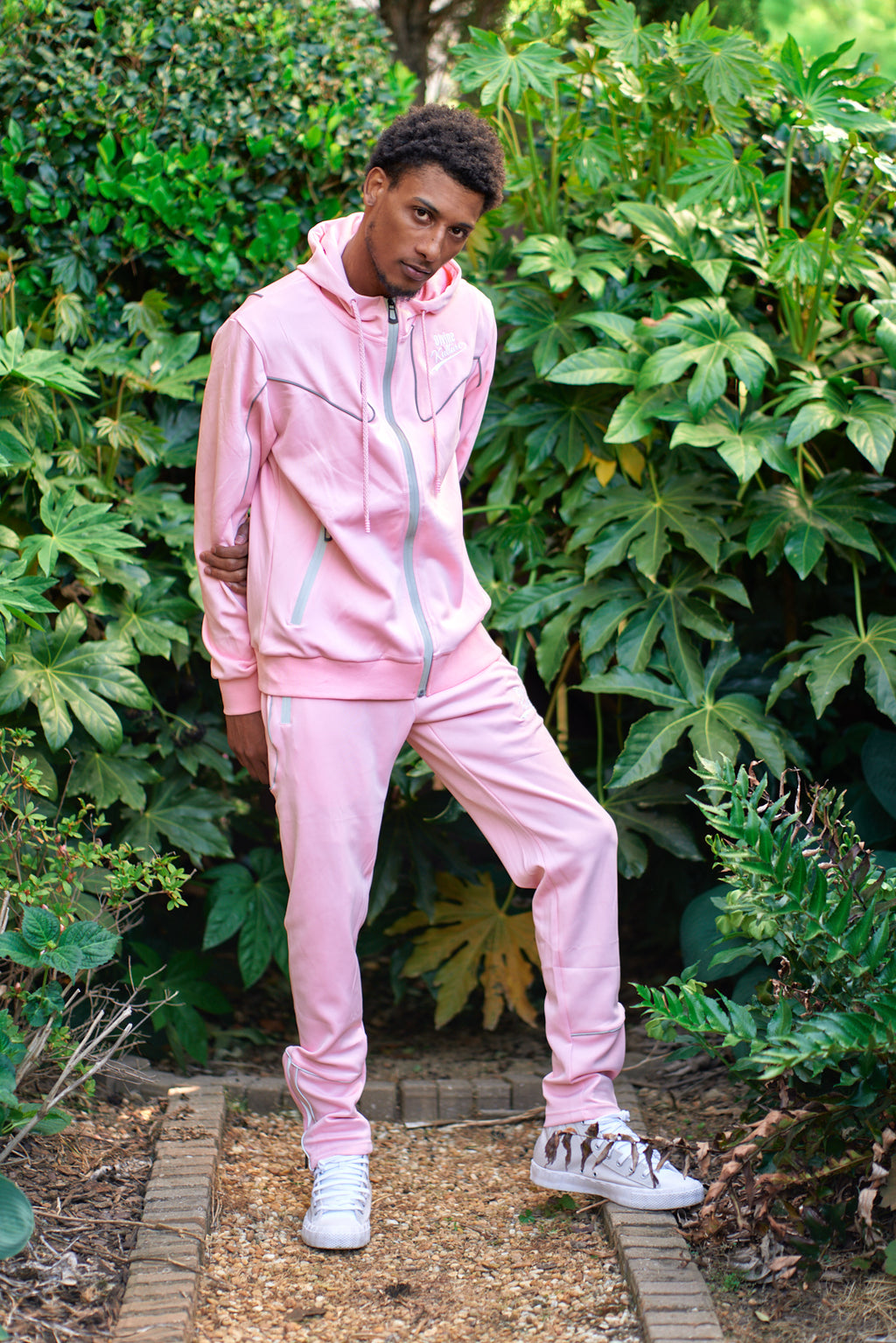 Baby Pink Mens Tracksuit