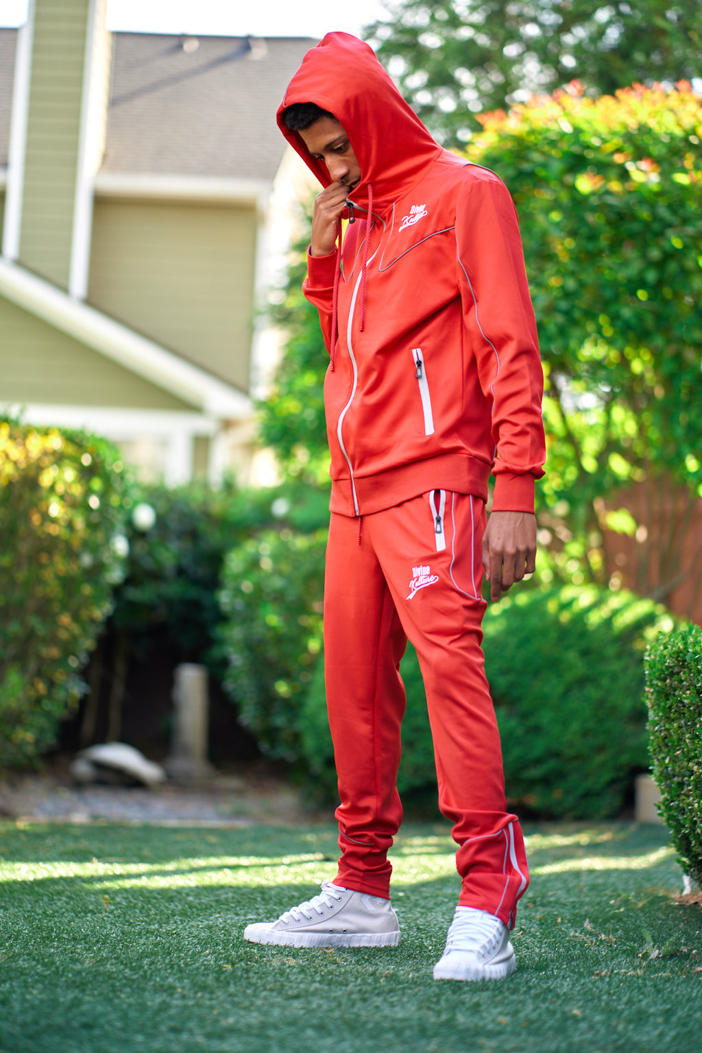 Starburst Red Mens Tracksuit