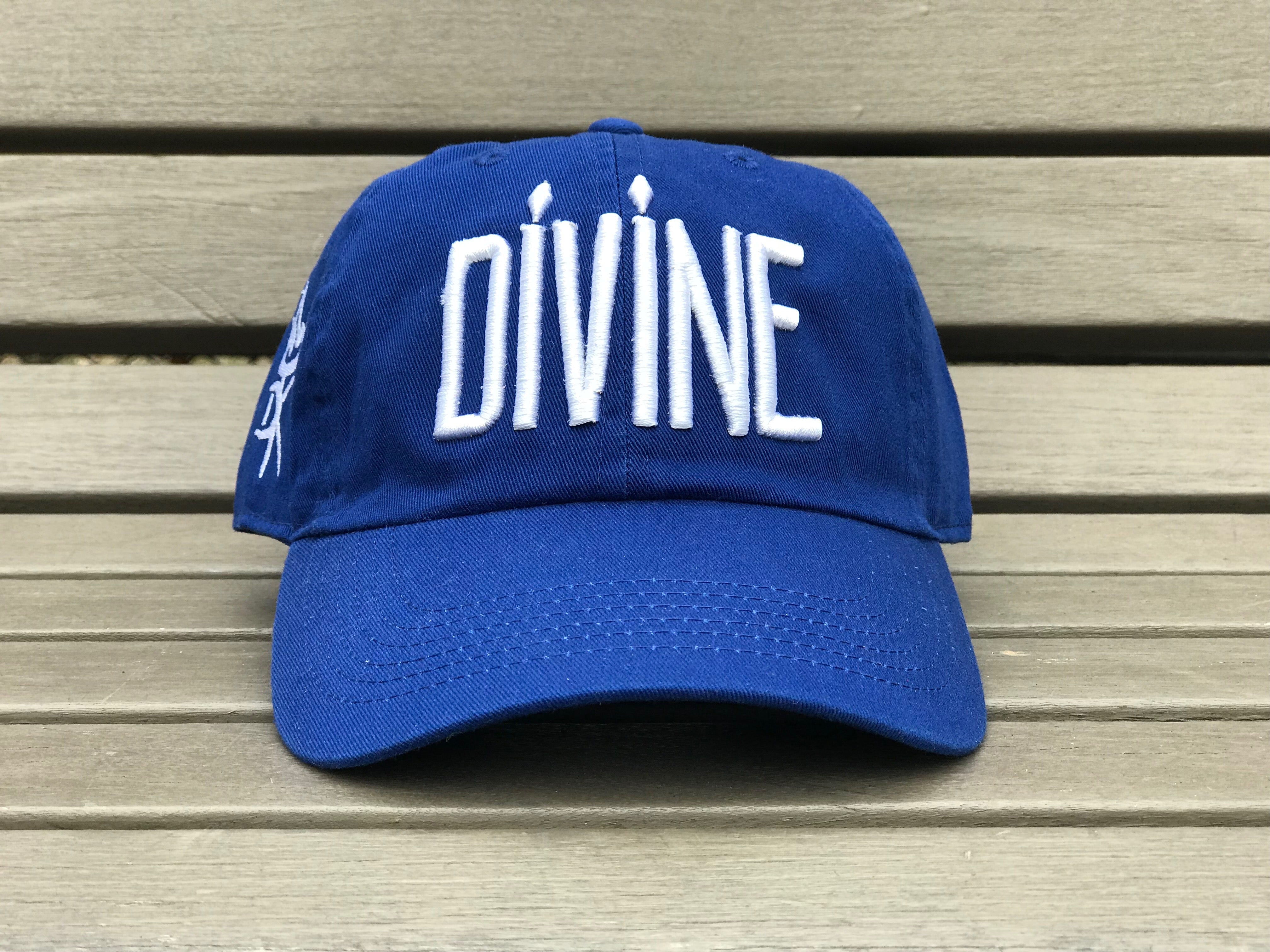 Divine Cap - Royal Blue & White