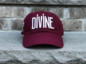 Divine Culture Cap - Burgundy & White