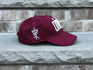 Divine Culture Cap - Burgundy & White