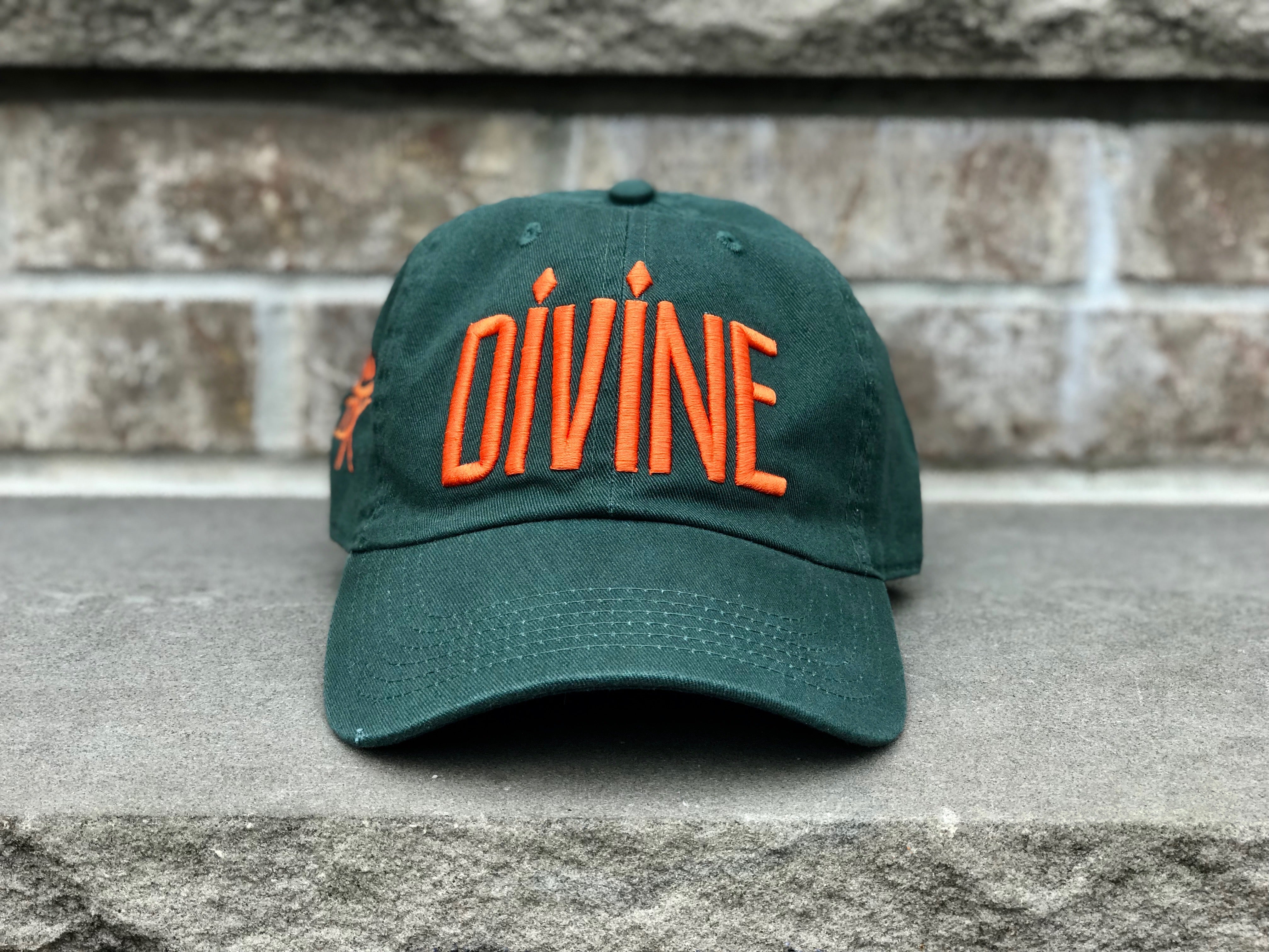 Divine Cap - Forest Green & Orange