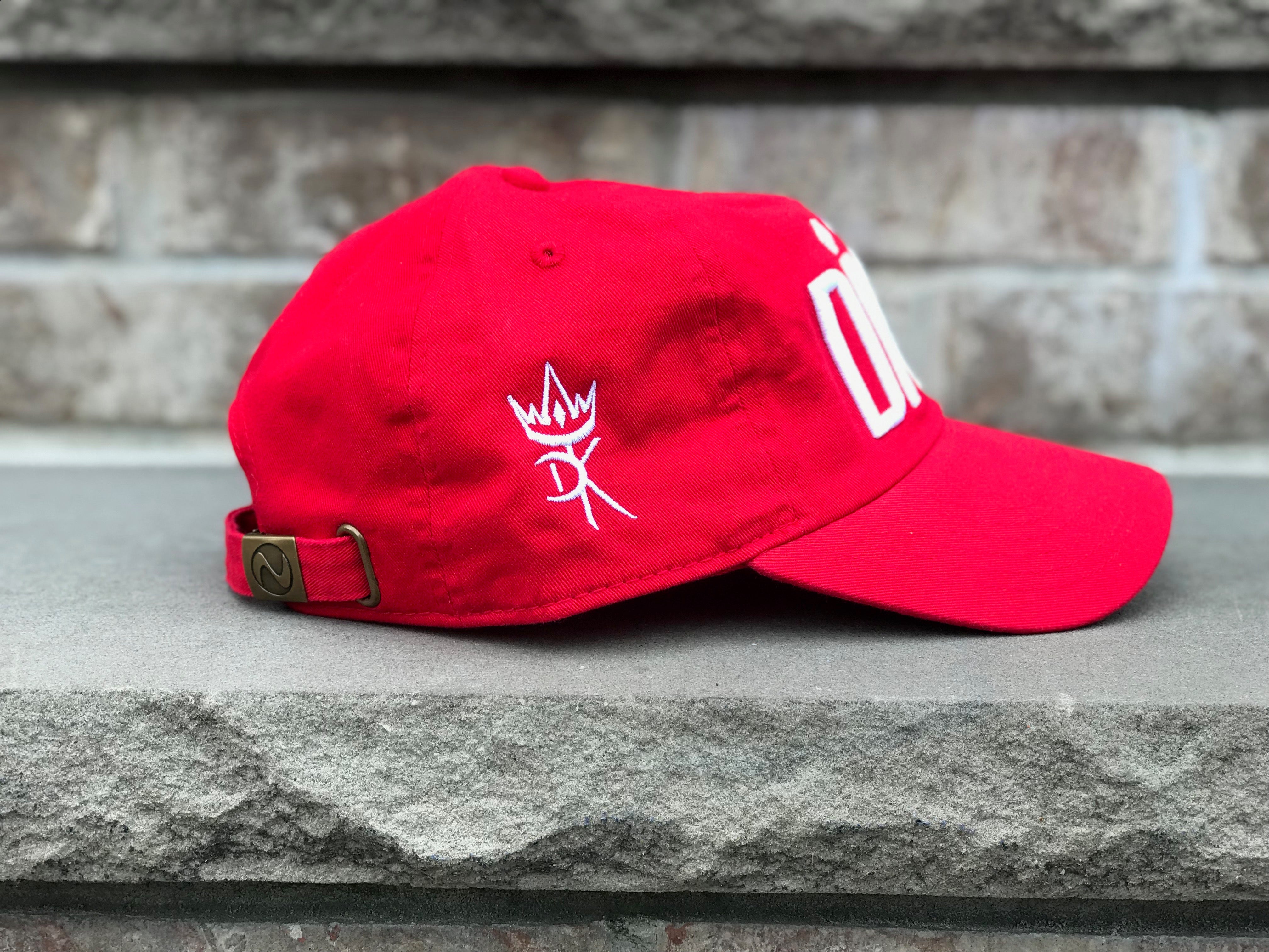 Divine Cap - Hot Red & White