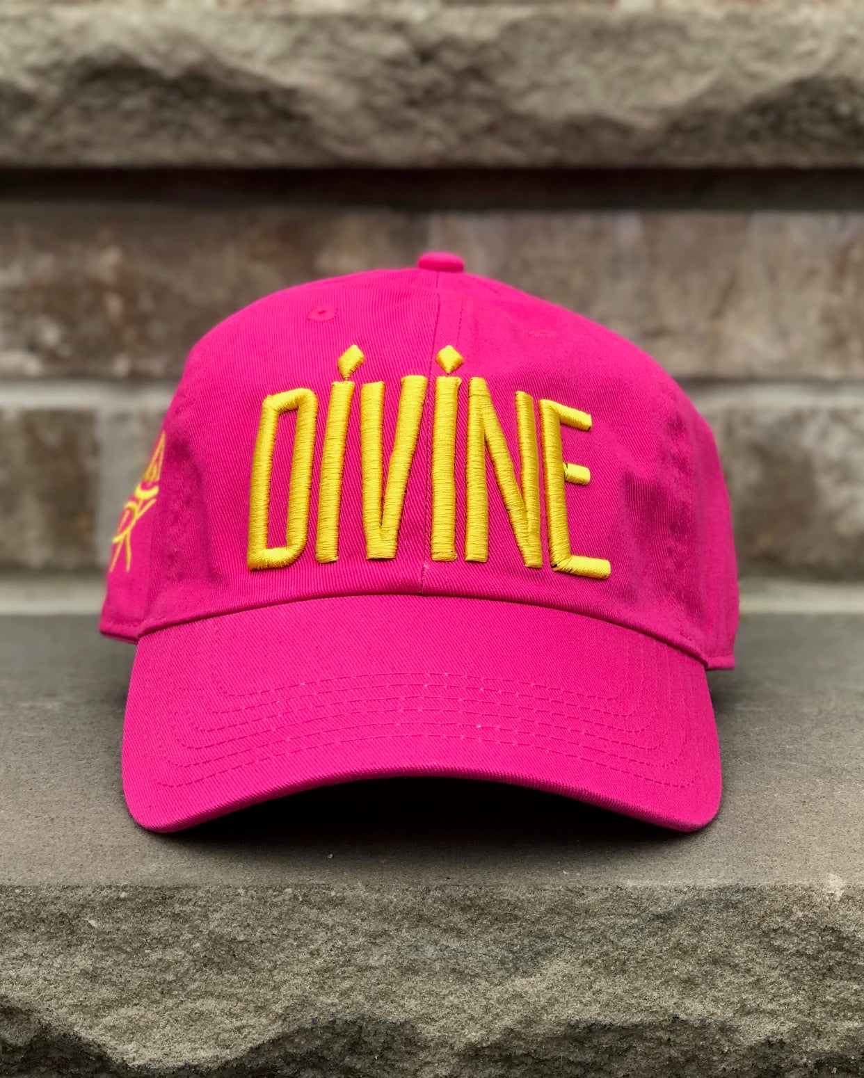 Divine Cap - Hot Pink & Gold