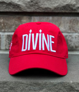 Divine Cap - Hot Red & White