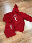 DK Sweatsuit - Hot Red & White