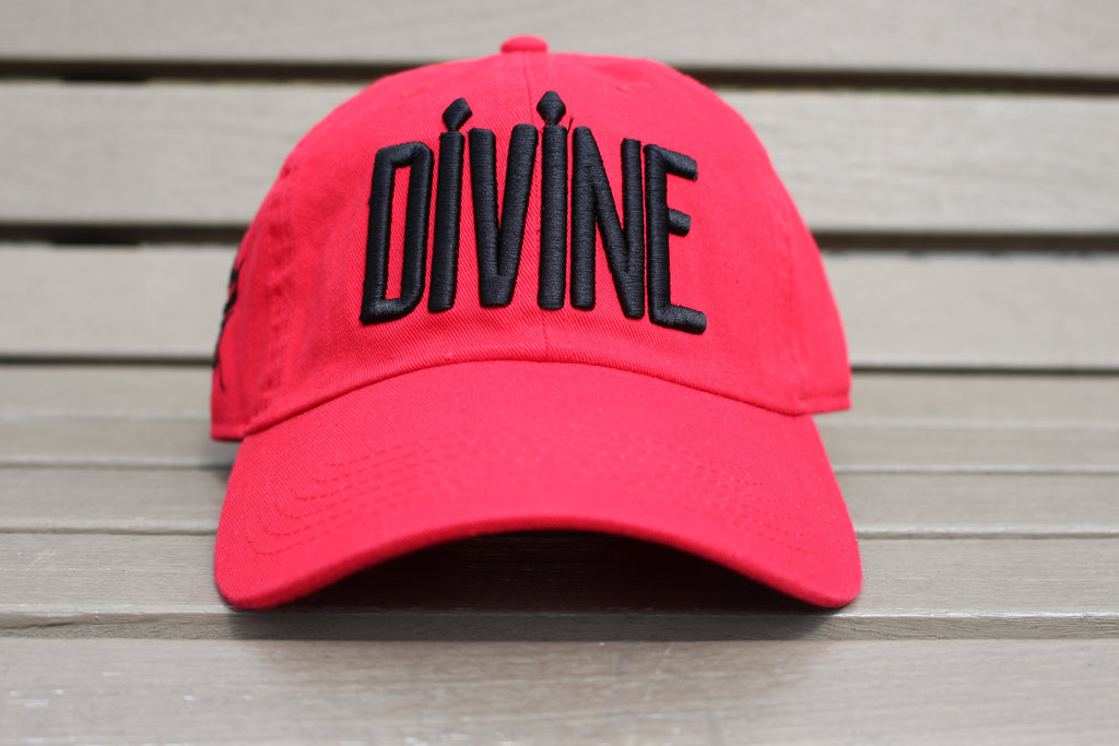 Divine Cap - Red & Black