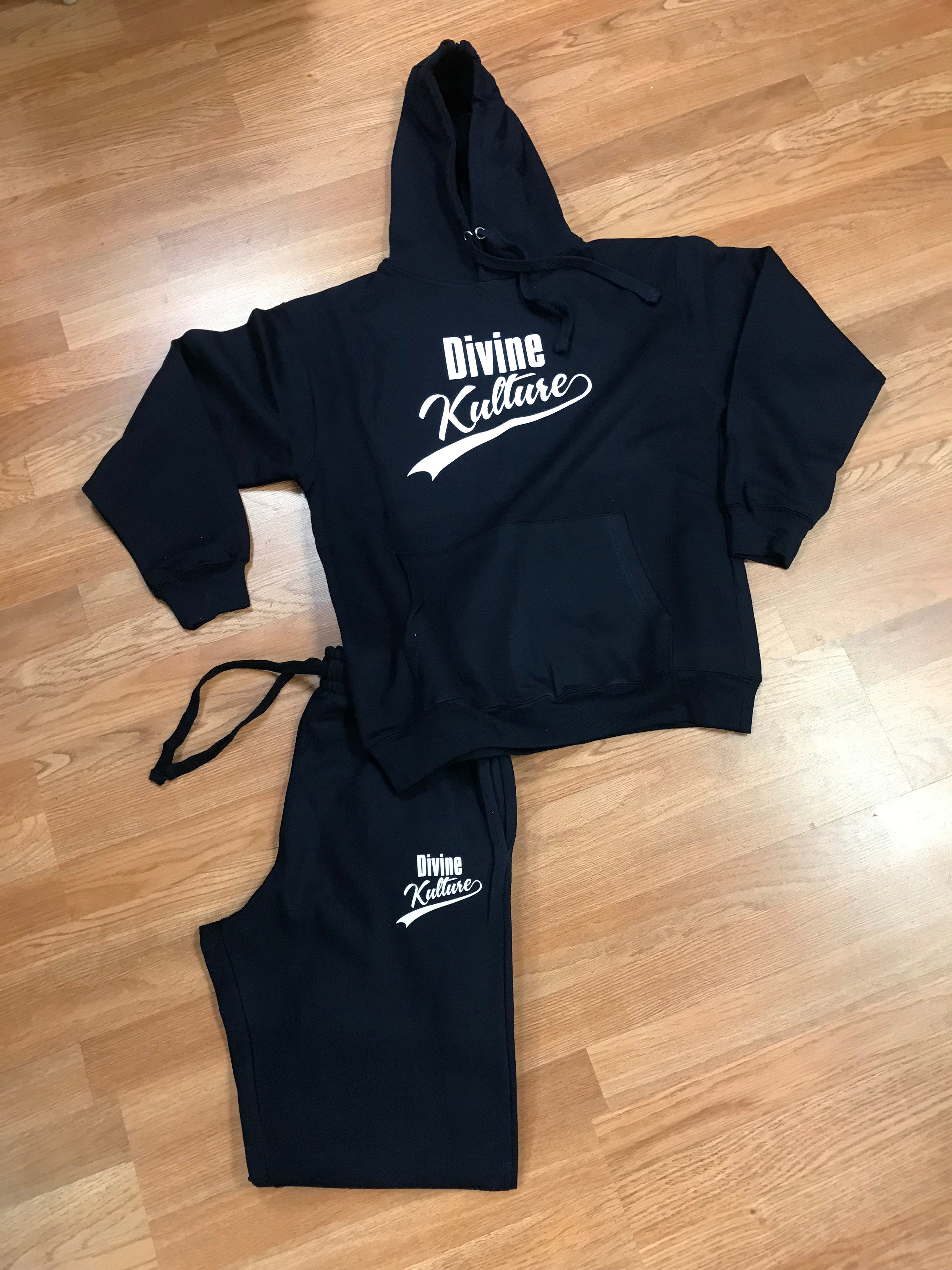 Divine Sweatsuit - Navy & White