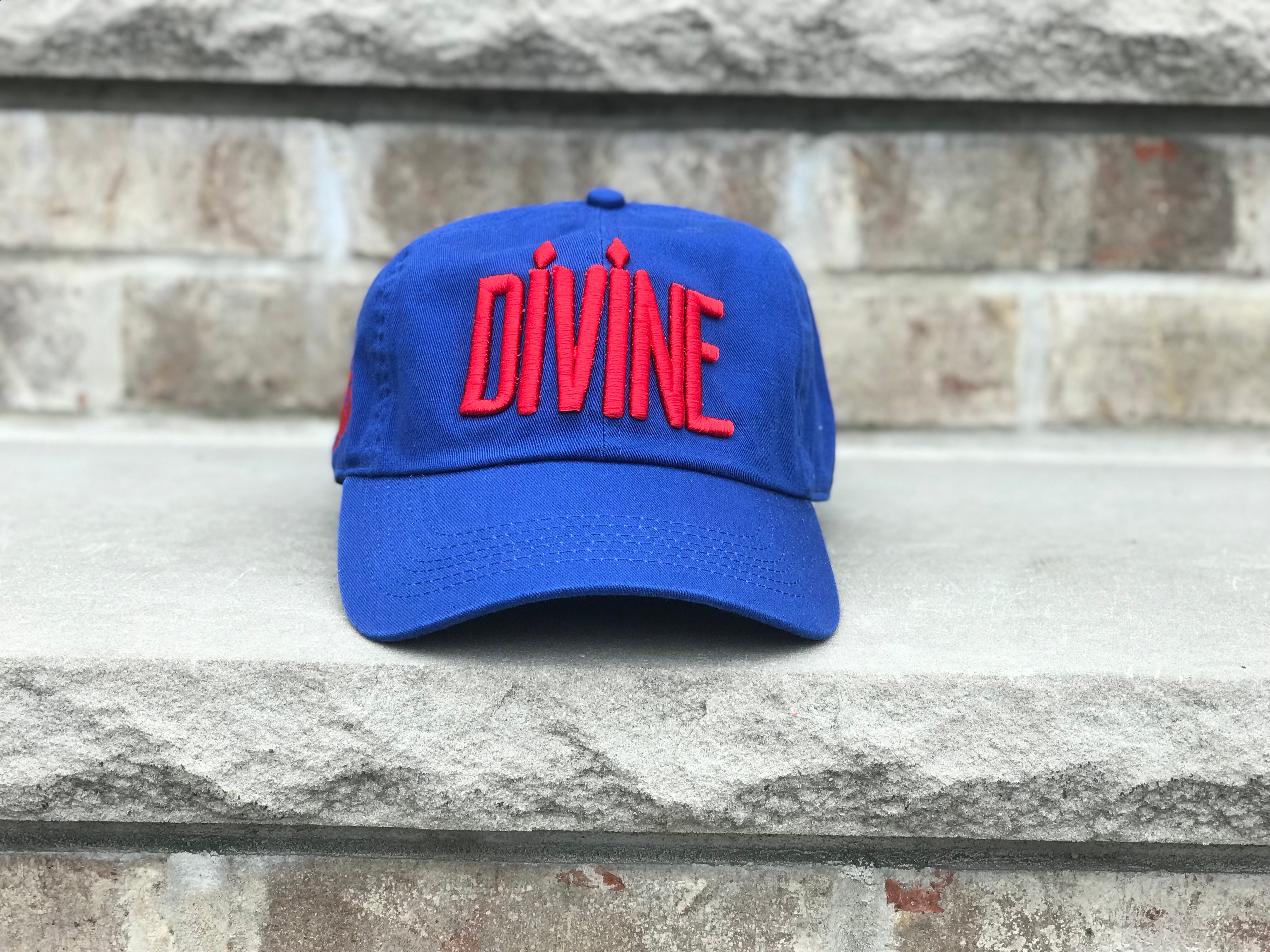 Divine Cap - Royal Blue & Ruby Red