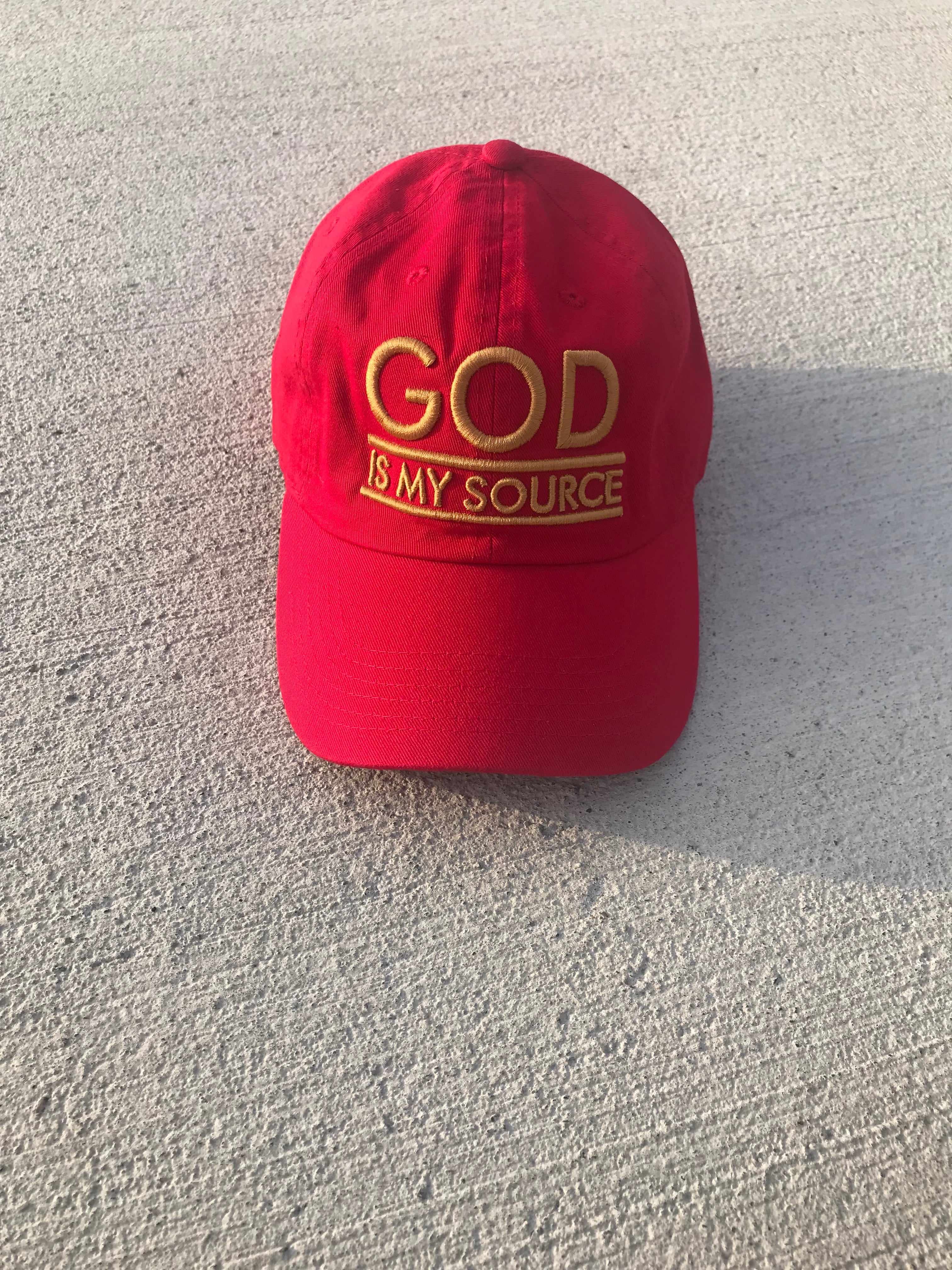 GOD Is My Source - Red & Gold