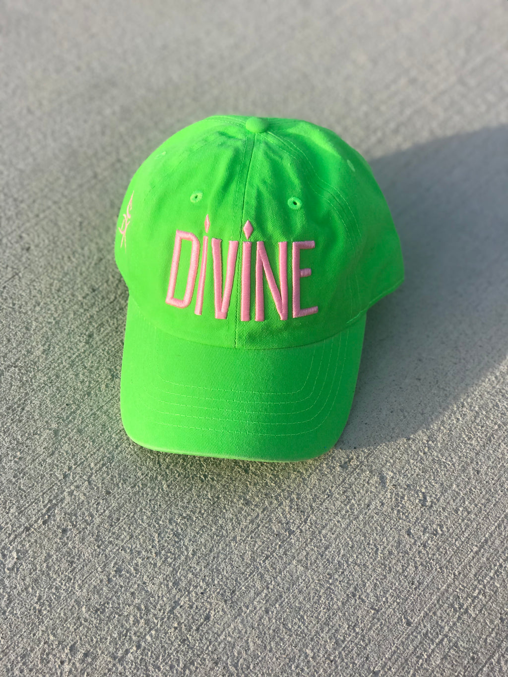 Divine Cap - Lime Green & Pink