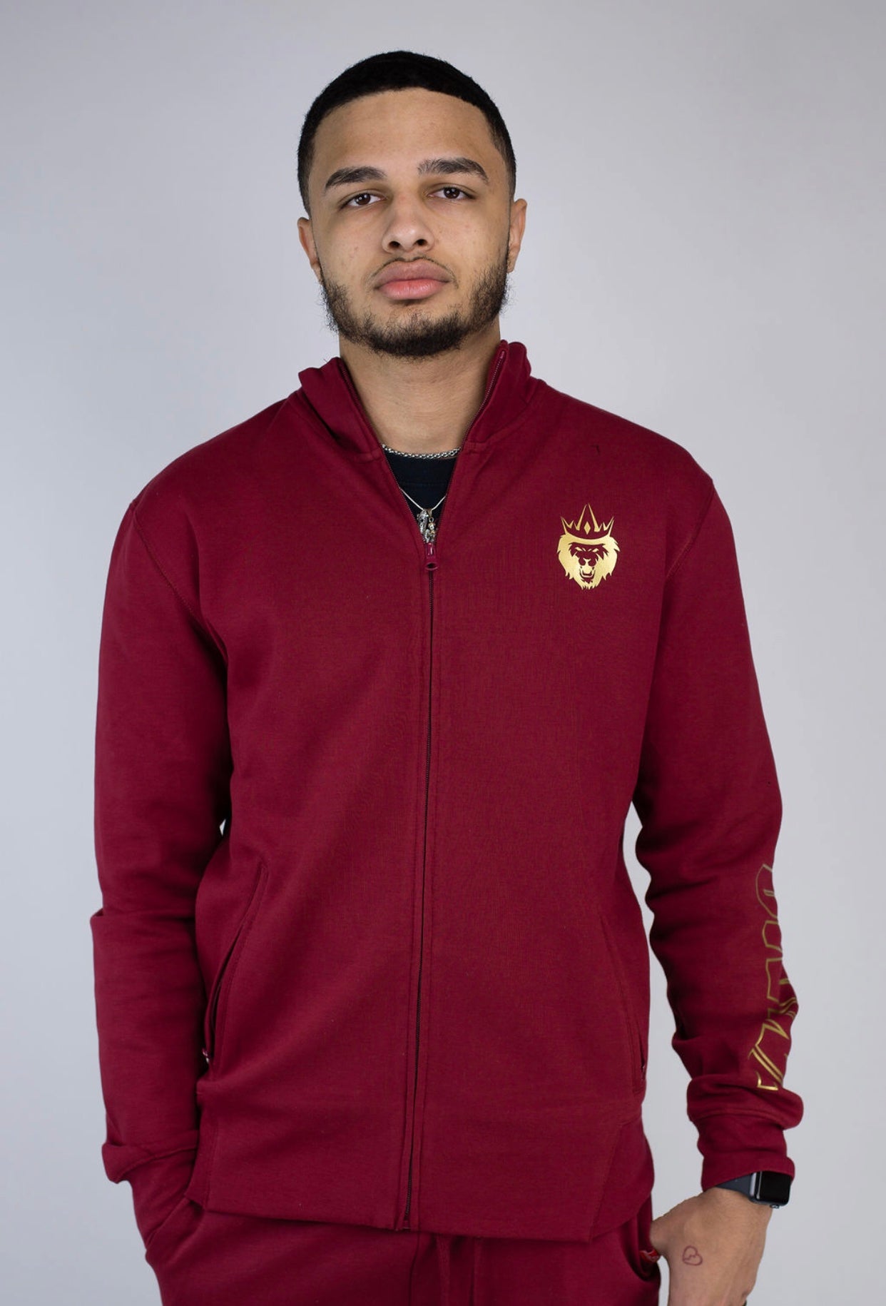 Bordeaux Tracksuit - Burgundy & Gold