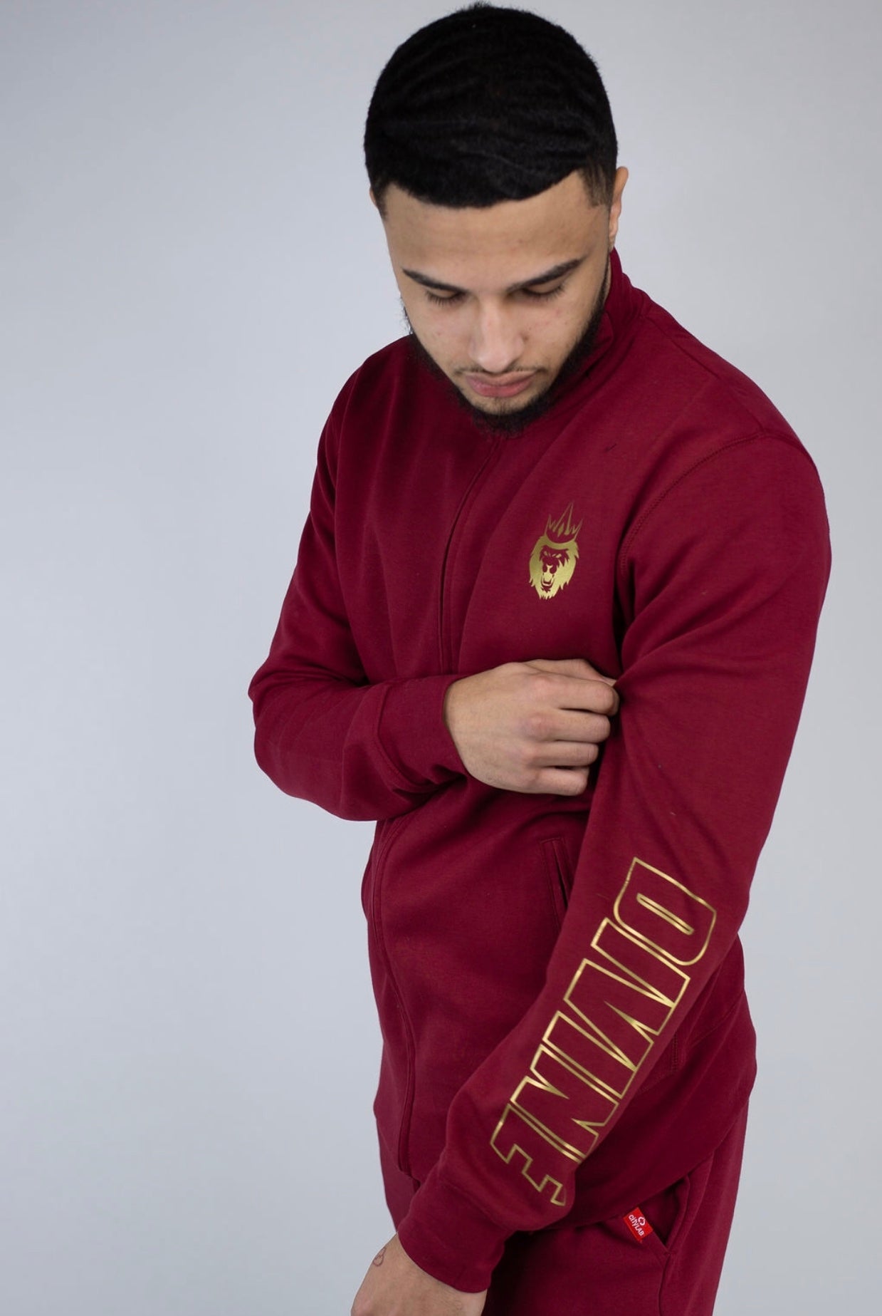 Bordeaux Tracksuit - Burgundy & Gold