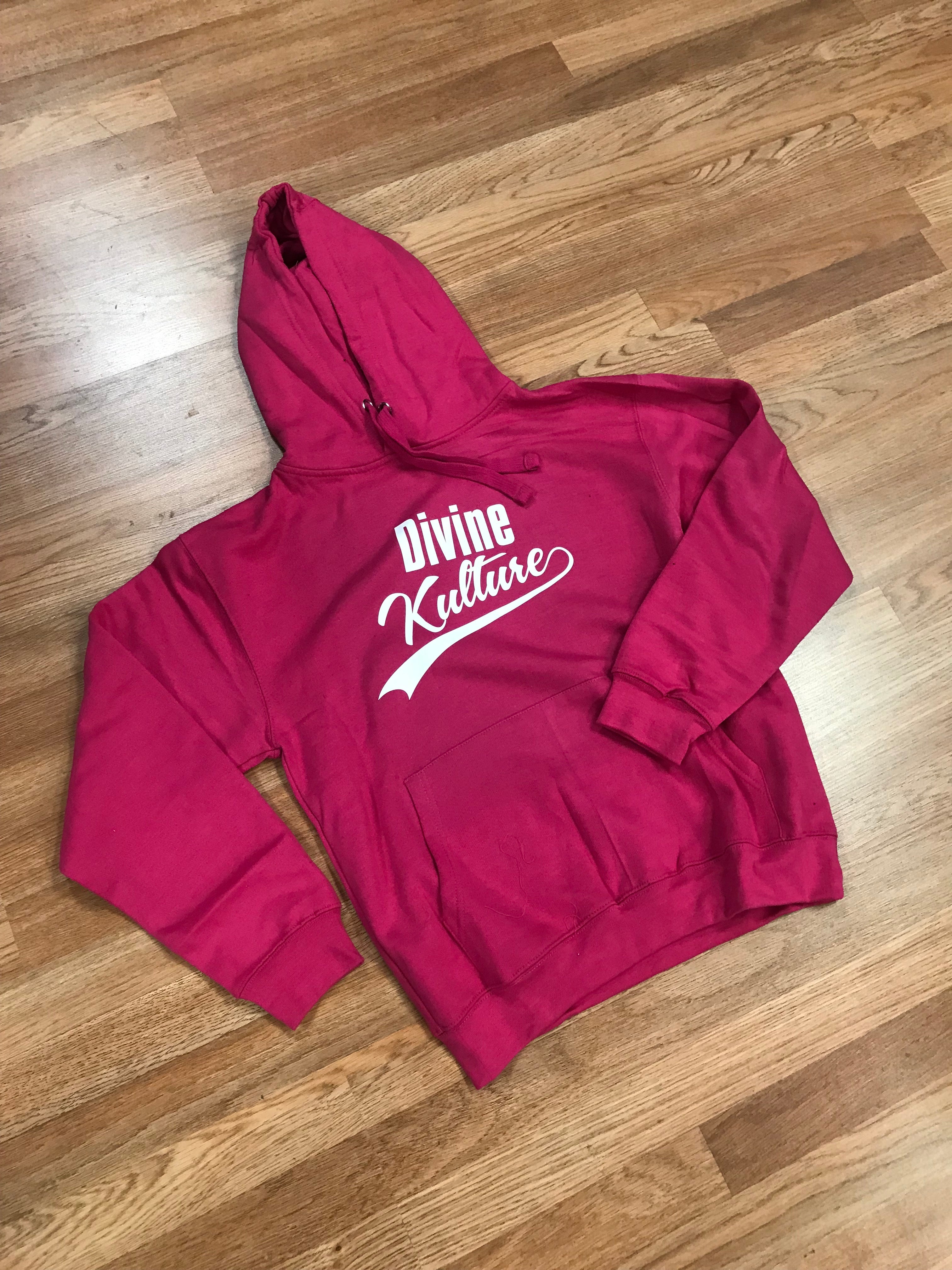 Divine Hoodie - Pink & White