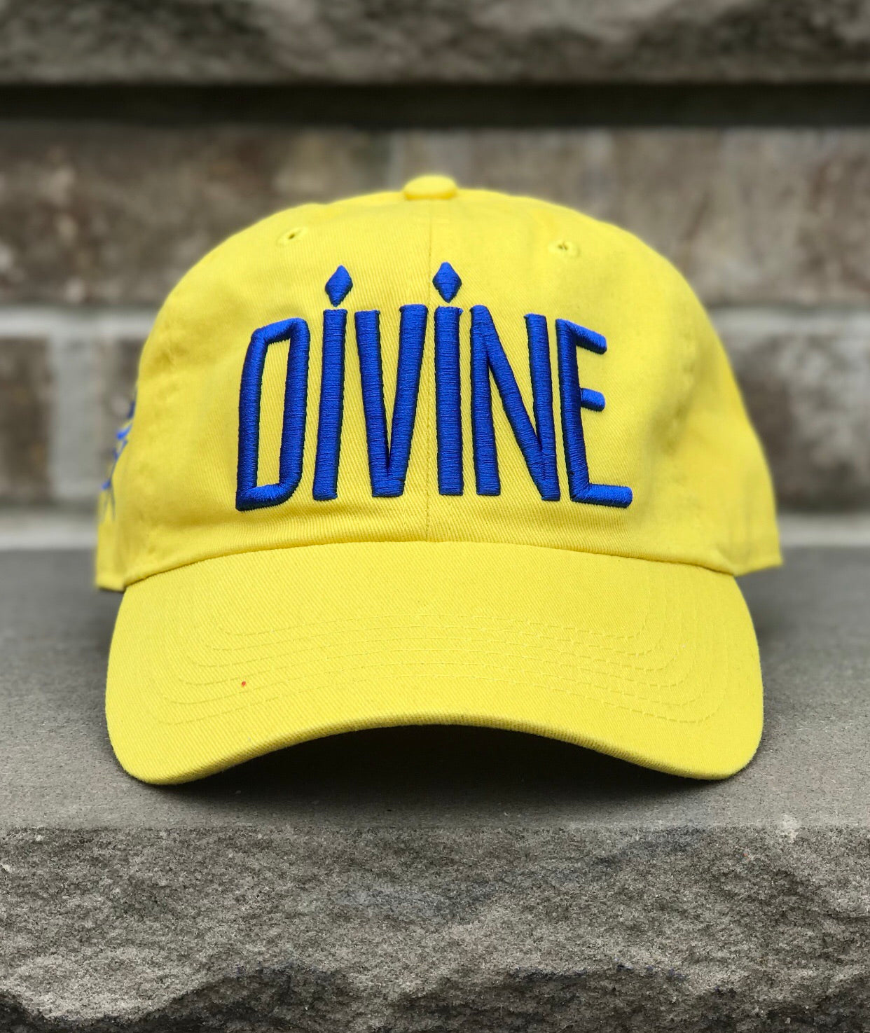 Divine Cap - Yellow & Royal Blue