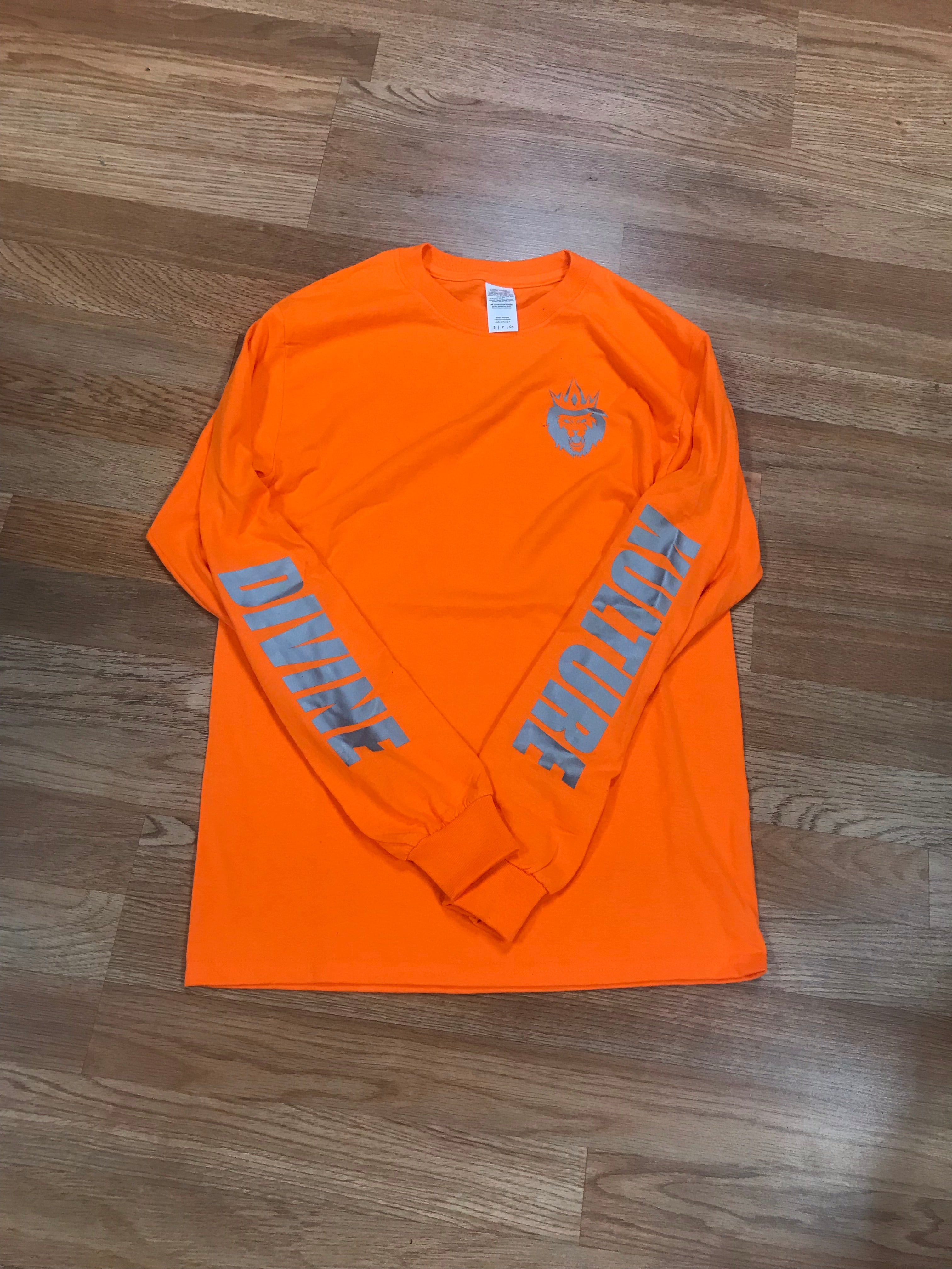 Orange Flava - Reflective Long Sleeve Crew