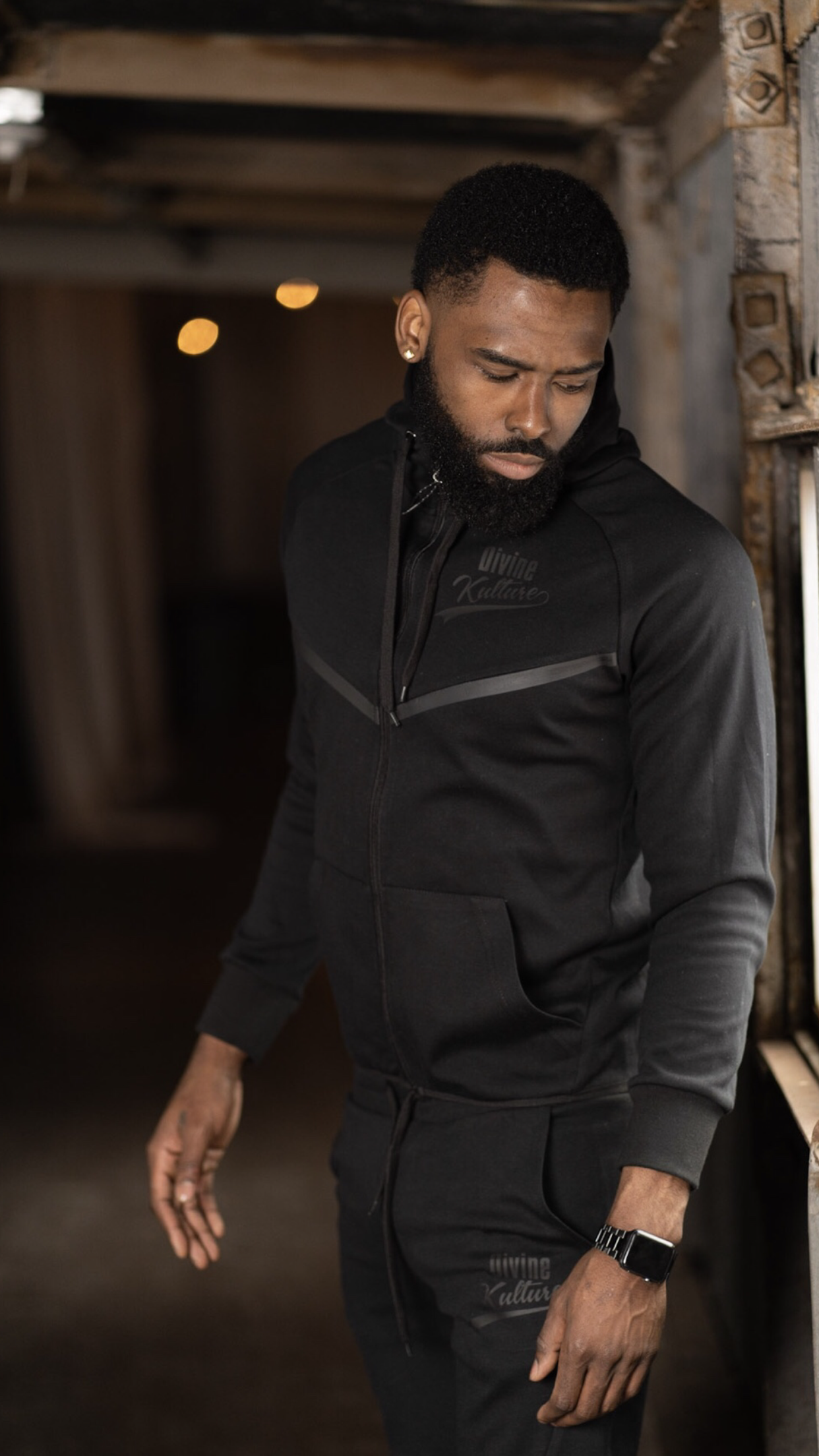 Smoke Black Mens Tracksuit