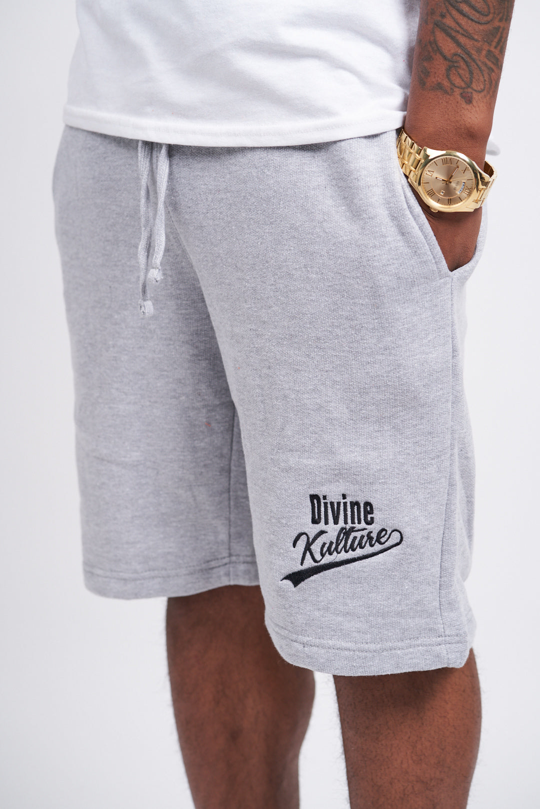 Men’s Grey Fleece Shorts