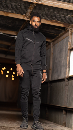 Smoke Black Mens Tracksuit