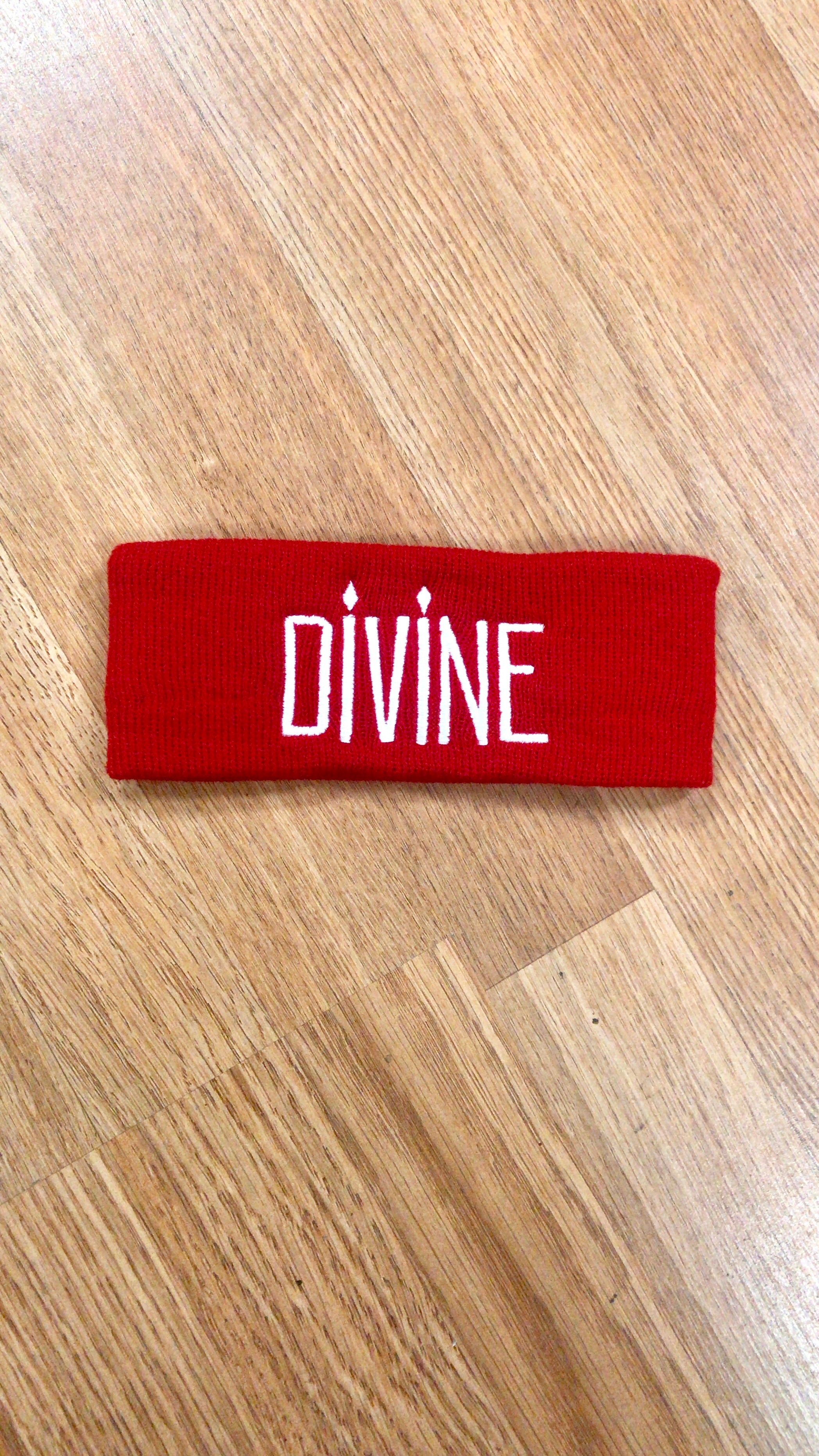 DIVINE Headband - Red & White