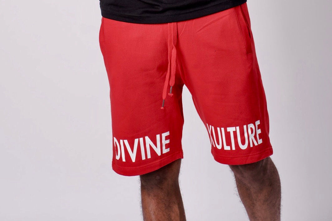 Divine Kulture Shorts - Summer Red